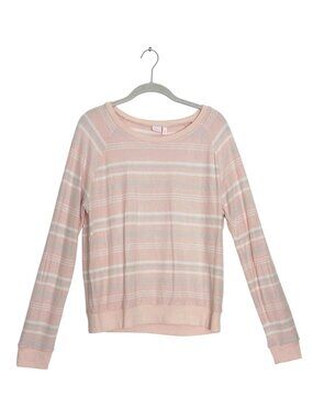 Make + Model Brushed Lounge Pullover Sweater in Pink - Sz S